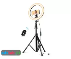 UBeesize 12'' Ring Light with 62'' Selfie Stick Tripod, LED Ring Light with Stand and Phone Holder - 1