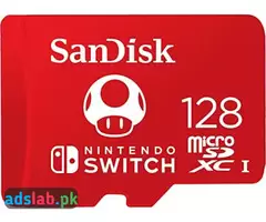 SanDisk 128GB microSDXC-Card, Licensed for Nintendo-Switch - SDSQXAO-128G-GNCZN - 2