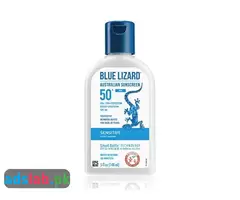 BLUE LIZARD Sensitive Mineral Sunscreen with Zinc Oxide, SPF 50+, Water Resistant,