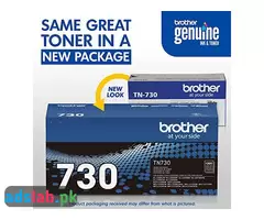 Brother Genuine Standard Yield Toner Cartridge, TN730, Replacement Black Toner