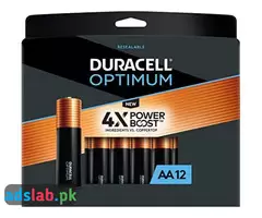 Duracell Optimum AA Batteries with Power Boost Ingredients, 12 Count Pack Double A Battery - 2