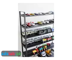 Yamazaki Home Train Garage Triain Hotwheels Model Car Display | Kids Toy Storage, One Size, Black - 2