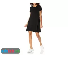 Amazon Essentials Women's Short-Sleeve Scoop Neck Swing Dress - 1