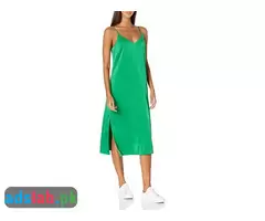 The Drop Women's Ana Silky V-Neck Midi Slip Dress - 1
