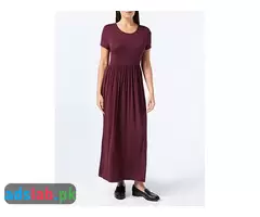Amazon Essentials Women's Short-Sleeve Waisted Maxi Dress