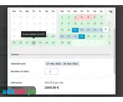 Booking & Calendar Osclass Plugin Osclass for free - 5