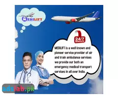 Medilift Air Ambulance Service in Dibrugarh with Doctors’ Facility at Low Fare