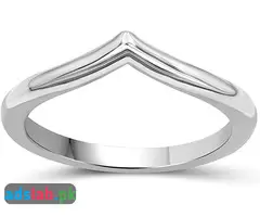 JEWELEXCESS Sterling Silver Wishbone Friendship Ring for Women