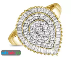 JEWELEXCESS White Diamond 1 Carat Ring