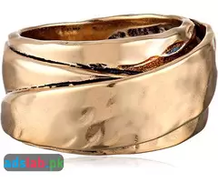 Barse Bronzed Hammered Ring - 1