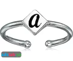 Alex and Ani Initial A Adjustable Ring