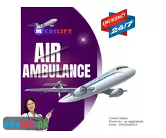 Medilift Air Ambulance Service in Nagpur with Best Doctor Facility