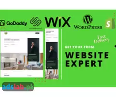 I will design your website in wix wordpress shopify