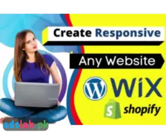 I will create business website using wordpress shopify or wix - 1