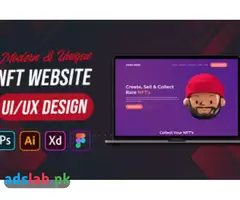 I will create unique nft website and nft landing page UI UX design