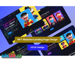 I will design modern nft website design, nft landing page design in figma or xd