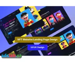 I will design modern nft website design, nft landing page design in figma or xd - 1