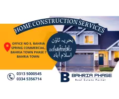 Home construction services in Bahria Town Rawalpindi - 1