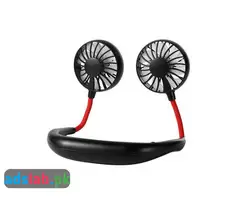 Home Office USB Rechargeable Wearable Fans Sports Dual-Head Mini Portable - 1