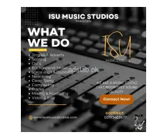 record your audio video song in high quality. at our professional isu music studios - 1