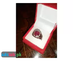 Red Ruby Silver Ring  - Whatsapp for Latest Price - 2