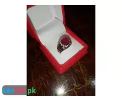 Red Ruby Silver Ring  - Whatsapp for Latest Price - 4