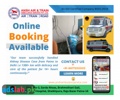 Hire Ansh Ambulance Services in Patna – Bed-To Bed with ICU Setup