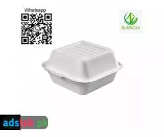 9 inch disposable clamshell box clamshell packaging bagasse clamshell clamshell lunch box - 2
