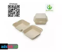 9 inch disposable clamshell box clamshell packaging bagasse clamshell clamshell lunch box - 10
