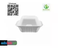 9 inch disposable clamshell box clamshell packaging bagasse clamshell clamshell lunch box - 11