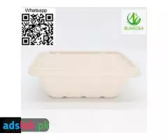 display trays fruit tray sugarcane tray tray plate pulp tray packaging bagasse packaging - 3