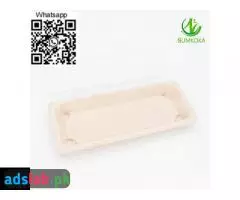 display trays fruit tray sugarcane tray tray plate pulp tray packaging bagasse packaging - 12