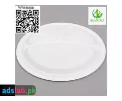 melamine plates round plate paper plates disposable sugarcane plates 6 7 9 10 inch - 3