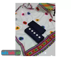 3 pcs suit pure indian shiffon dupata khatan silk shirt and trouser buttons