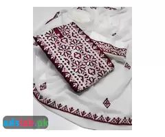 Shirt Gala Daman Applique Style Embroidery Trouser Applique Style Emb Bamber Chiffon Dupata Emb - 4