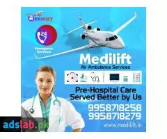 24 Hours Book Air Ambulance Services in Chennai with Quality Setup by Medilift - 1