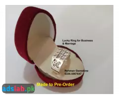 999 Silver Ring for Luck and Marriage, Business - Naqsh e Bibi Fatimah (R.A)