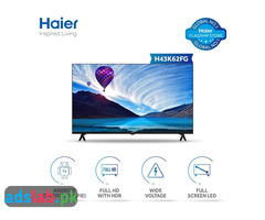 Haier 43" Smart LED/TV K62G Sel-less/Dolby Digital/HDR)/2 Years Warranty