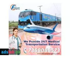 Falcon Train Ambulance in Jamshedpur - An Authentic Repatriation Medium