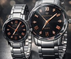Stainless Steel Couple Watches for Men Women Quartz Water Resistant Rs. 2,410