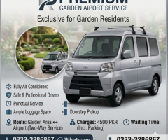 Premium Airport Pick & Drop Service ​Exclusive for Garden Residents