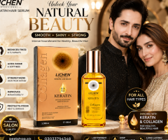 Lichen Keratin Hair Serum – Smooth & Shiny Hair Care Solution