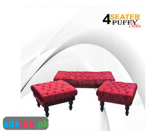 Customize Sofa 4 Seater Puffy Sets Red Valvid SPECIAL OFFER