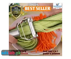 peeler cutter and julienne cutter grater clever cutter, salad cutter ultra sharp blade peeler knife - 1