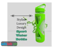 Multicolor Luxury Look Sports Water Bottle 650ML With Ice Cube Tube - 1