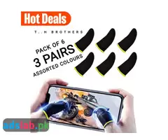 Pack of 6 (3 pairs) Finger Cover/Thumb sleeves/Thumb gloves/ Game Controller