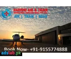 Use the Best Modern Equipped Air Ambulance in Guwahati by Hariom - 1