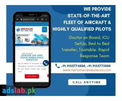 Bed to bed transfer facility by Hariom Air Ambulance Service in Patna