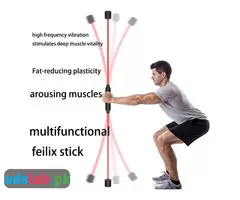 Multi-Function Fitness Training Exercise Elastic Stick Vibrating Rod-Home Indoor Fitness
