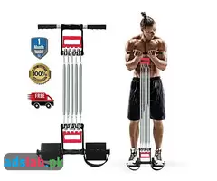 Chest Expander and Tummy Trimmer 3 in 1 High Quality Power Spring Belly Loosening Fitness - 1